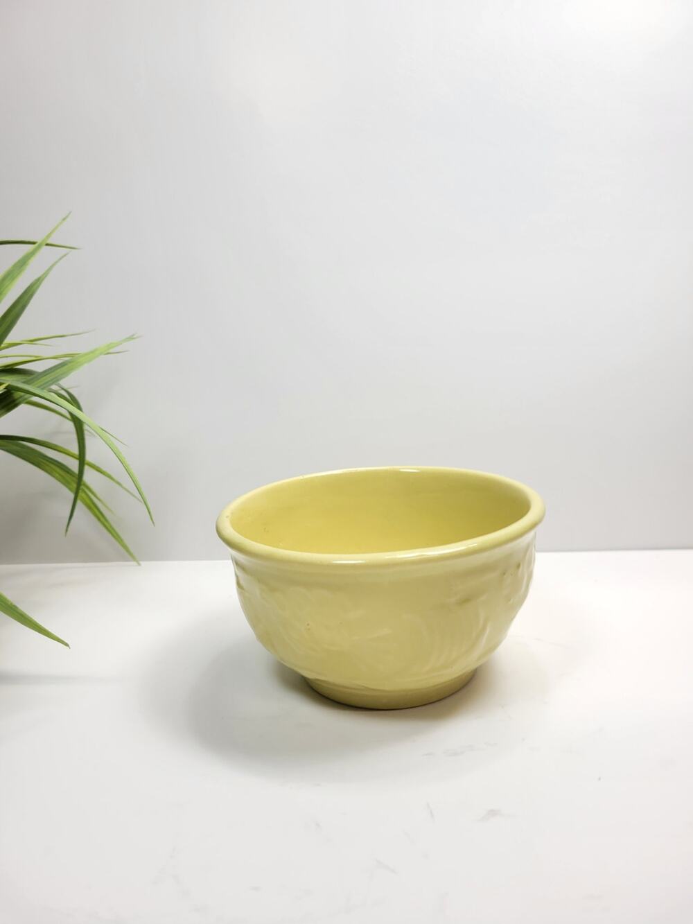 Vintage Yellow Zephyrus Viking Wind God Bowl Blue Mixing, Robinson Ransbottom